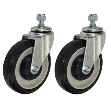 Mapp Caster Shopping Cart Caster with Nut - Set of 2 Q815022PLY-2-Nut